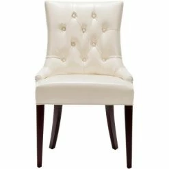 Coupon ⌛ Amanda 19"H Tufted Chair w/ Nickel Nail Heads - Safavieh 🧨 -Living Room Chairs Sales unnamed file 8491