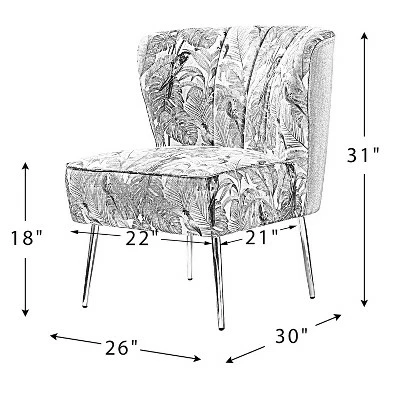 Discount π€© Urbain Upholstery Accent Chair | Karat Home π₯° 10 Discount π€© Urbain Upholstery Accent Chair | Karat Home π₯° - Image 8