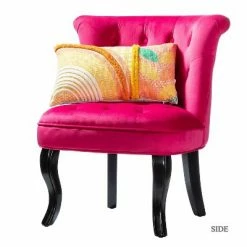 Top 10 😀 Louise Velvet Accent Chair with Tufted Button Back | Karat Home ⭐ -Living Room Chairs Sales unnamed file 8606