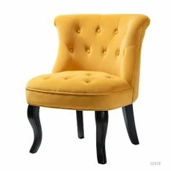 Top 10 😀 Louise Velvet Accent Chair with Tufted Button Back | Karat Home ⭐ -Living Room Chairs Sales unnamed file 8609