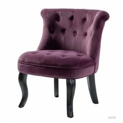 Top 10 😀 Louise Velvet Accent Chair with Tufted Button Back | Karat Home ⭐ -Living Room Chairs Sales unnamed file 8610