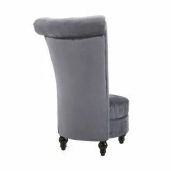 Outlet 🌟 HomCom Retro High Back Velvet-touch Fabric Armless Chair 👏 -Living Room Chairs Sales unnamed file 8661