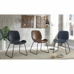 Buy ๐ Quincy Contemporary Leatherette Accent Chair - Mibasics Galaxy Black ๐ฏ