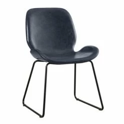 Buy 👍 Quincy Contemporary Leatherette Accent Chair - Mibasics Galaxy Black 💯 -Living Room Chairs Sales unnamed file 8694
