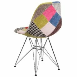 Discount 😀 Flash Furniture Elon Series Milan Patchwork Fabric Chair with Chrome Base 😉 -Living Room Chairs Sales unnamed file 8737