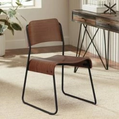 Promo 🛒 55 Downing Street Mael Modern Bentwood and Steel Chair 👏
