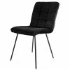 Deals ⭐ Elama 2 Piece Velvet Tufted Chairs in Black with Black Metal Legs 🌟 -Living Room Chairs Sales unnamed file 8764