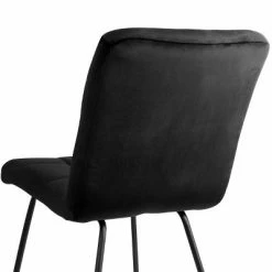 Deals ⭐ Elama 2 Piece Velvet Tufted Chairs in Black with Black Metal Legs 🌟 -Living Room Chairs Sales unnamed file 8770