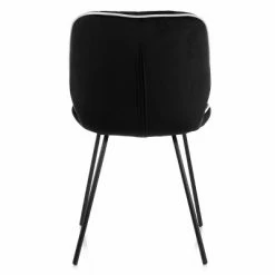 Cheap 😉 Elama 2 Piece Velvet Tufted Chair in Black with Black Metal Legs 🤩 -Living Room Chairs Sales unnamed file 8779