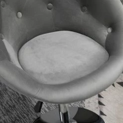 Brand new ❤️ HomCom Velvet-Touch Tufted Dining Height Bar Chair 🤩 -Living Room Chairs Sales unnamed file 8799