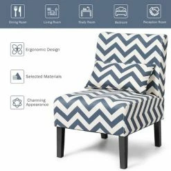 Coupon 🎉 Costway Armless Accent Leisure Chair with Lumbar Pillow 🔥 -Living Room Chairs Sales unnamed file 8852