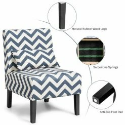 Coupon 🎉 Costway Armless Accent Leisure Chair with Lumbar Pillow 🔥 -Living Room Chairs Sales unnamed file 8855