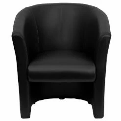 Hot Sale 🛒 Flash Furniture Black LeatherSoft Barrel-Shaped Guest Chair 🌟 -Living Room Chairs Sales unnamed file 8935
