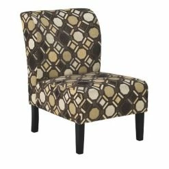 Budget 🤩 Fabric Upholstered Wooden Accent Chair with Celtic Knot Gray - Benzara 🎁 -Living Room Chairs Sales unnamed file 8943
