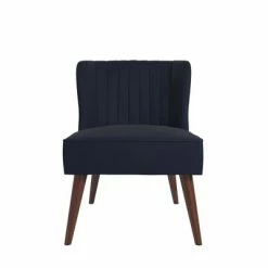 Buy 🥰 Brittany Upholstered Accent Chair - Novogratz Dark Gray ✔️ -Living Room Chairs Sales unnamed file 8962