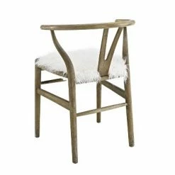 Promo ๐งจ Ellis Wishbone Chair White - Linon ๐