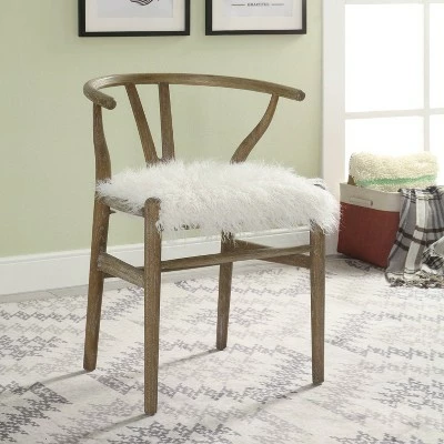 Promo ๐งจ Ellis Wishbone Chair White - Linon ๐ 4 Promo ๐งจ Ellis Wishbone Chair White - Linon ๐ - Image 2