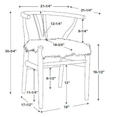 Promo ๐งจ Ellis Wishbone Chair White - Linon ๐ 5 Promo ๐งจ Ellis Wishbone Chair White - Linon ๐ - Image 3