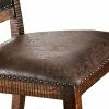 Cheap 🎁 Set of 2 Leatherette Wooden Side Chairs with Nailhead Trims Brown - Benzara 🌟 -Living Room Chairs Sales unnamed file 8993