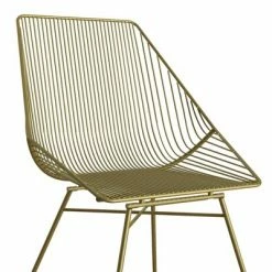 Outlet 🔥 Ellis Modern Metal Accent Chair - Cosmoliving By Cosmopolitan Gold Metal 👍 -Living Room Chairs Sales unnamed file 9007