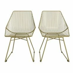 Outlet 🔥 Ellis Modern Metal Accent Chair - Cosmoliving By Cosmopolitan Gold Metal 👍 -Living Room Chairs Sales unnamed file 9011