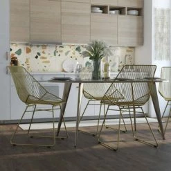 Outlet 🔥 Ellis Modern Metal Accent Chair - Cosmoliving By Cosmopolitan Gold Metal 👍 -Living Room Chairs Sales unnamed file 9012