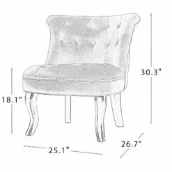 Coupon ✨ Karat Home | Side Accent Chair with Tufted Back 👏 -Living Room Chairs Sales unnamed file 9060