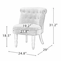 Wholesale 🤩 Textured Side Chair with Carved Legs | Karat Home 🎁 -Living Room Chairs Sales unnamed file 9074