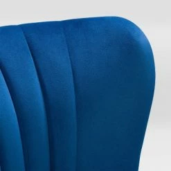 Promo 😍 Lynwood Velvet Armless Accent Chair Blue - CorLiving 🛒 -Living Room Chairs Sales unnamed file 9102