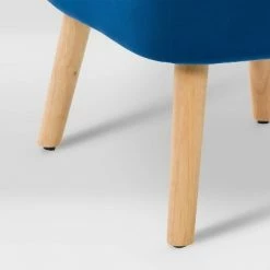 Promo 😍 Lynwood Velvet Armless Accent Chair Blue - CorLiving 🛒 -Living Room Chairs Sales unnamed file 9104