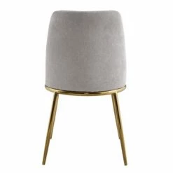 Cheapest 🌟 Metal Base Fabric Accent Chair Gray - HomeFare ⭐ -Living Room Chairs Sales unnamed file 9107