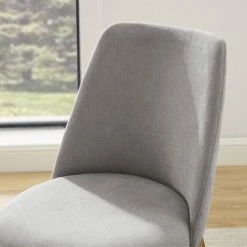 Cheapest 🌟 Metal Base Fabric Accent Chair Gray - HomeFare ⭐ -Living Room Chairs Sales unnamed file 9108