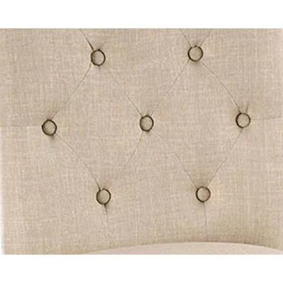 Best Pirce ๐คฉ Set of 2 Side Chairs with Rolled Button Tufted Back Beige - Benzara ๐ 3 Best Pirce ๐คฉ Set of 2 Side Chairs with Rolled Button Tufted Back Beige - Benzara ๐