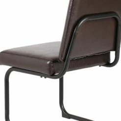 Buy 🛒 Metal Cantilever Base Side Chair Brown - Benzara 🔥 6 Buy 🛒 Metal Cantilever Base Side Chair Brown - Benzara 🔥 -Living Room Chairs Sales unnamed file 9151