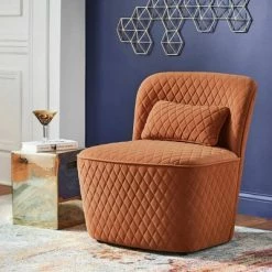 Coupon ๐ Schroeder Orange Fabric Chair Orange - Inspire Q ๐ฅ