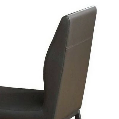 Wholesale ๐ Chair with Faux Leather and Sleek Metal Legs Gray - Benzara ๐ฅฐ 3 Wholesale ๐ Chair with Faux Leather and Sleek Metal Legs Gray - Benzara ๐ฅฐ