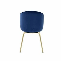 Flash Sale 🌟 Set of 2 Side Chairs with Fabric and Bucket Design Blue/Gold - Benzara 👍 -Living Room Chairs Sales unnamed file 9222