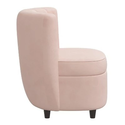 Cheap ⭐ Gael Armless Accent Chair Velvet - Skyline Furniture White ⭐ 4 Cheap ⭐ Gael Armless Accent Chair Velvet - Skyline Furniture White ⭐ - Image 2