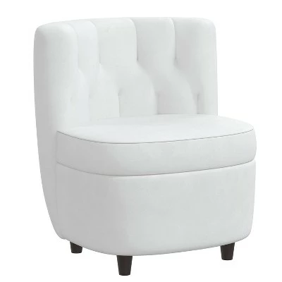 Cheap ⭐ Gael Armless Accent Chair Velvet - Skyline Furniture White ⭐ 11 Cheap ⭐ Gael Armless Accent Chair Velvet - Skyline Furniture White ⭐ - Image 9