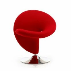 Wholesale ⌛ Set of 2 Curl Wool Blend Swivel Accent Chairs Red - Manhattan Comfort ✔️ -Living Room Chairs Sales unnamed file 9256