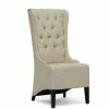 Discount 🎉 Vincent Linen Modern Accent Chair Beige - Baxton Studio ⭐ -Living Room Chairs Sales unnamed file 9286