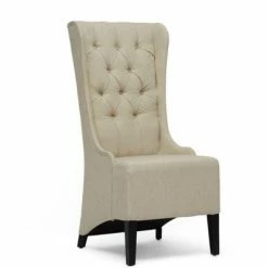 Discount 🎉 Vincent Linen Modern Accent Chair Beige - Baxton Studio ⭐