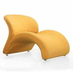 New ๐ Set of 2 Rosebud Wool Blend Accent Chairs Yellow - Manhattan Comfort ๐คฉ