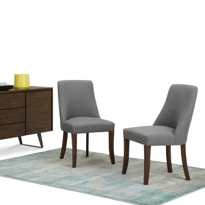 Cheapest 🥰 Set of 2 Haley Deluxe Dining Chair Slate Gray Linen Look Fabric - WyndenHall ❤️ 3 Cheapest 🥰 Set of 2 Haley Deluxe Dining Chair Slate Gray Linen Look Fabric - WyndenHall ❤️