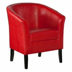 Wholesale ⭐ Simon Barrel Chair - Linon Red 🤩 -Living Room Chairs Sales unnamed file 9400
