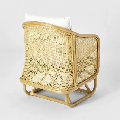 Deals 🥰 Threshold Designed W/Studio McGee Rialto Woven Barrel Back Chair with Cushion - Threshold™ designed with Studio McGee 🎁 4 Deals 🥰 Threshold Designed W/Studio McGee Rialto Woven Barrel Back Chair with Cushion - Threshold™ designed with Studio McGee 🎁 - Image 2