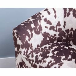 Outlet 👏 Simon Chair in Udder Madbess Brown/White - Linon 👏 -Living Room Chairs Sales unnamed file 9411