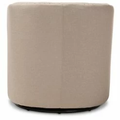 Cheap 🛒 Finley Mid - Century Modern Fabric Upholstered Swivel Armchair - Buff Beige - Baxton Studio 💯 -Living Room Chairs Sales unnamed file 9436