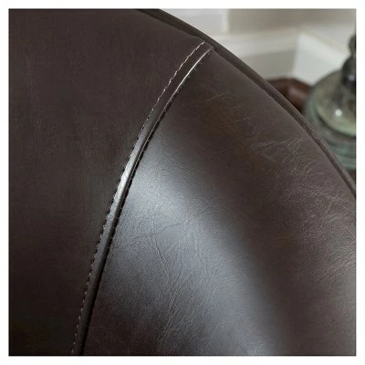 Coupon ๐ Aiden Bonded Leather Club Chair Brown - Christopher Knight Home ๐ 4 Coupon ๐ Aiden Bonded Leather Club Chair Brown - Christopher Knight Home ๐ - Image 2
