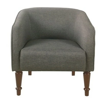 Cheap β€οΈ Traditional Barrel Chair - HomePop Gray π 7 Cheap β€οΈ Traditional Barrel Chair - HomePop Gray π - Image 5